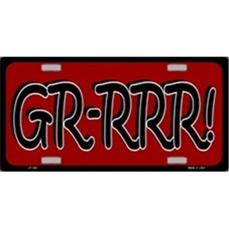 GR-RRR Metal Novelty License Plate Tag LP-342